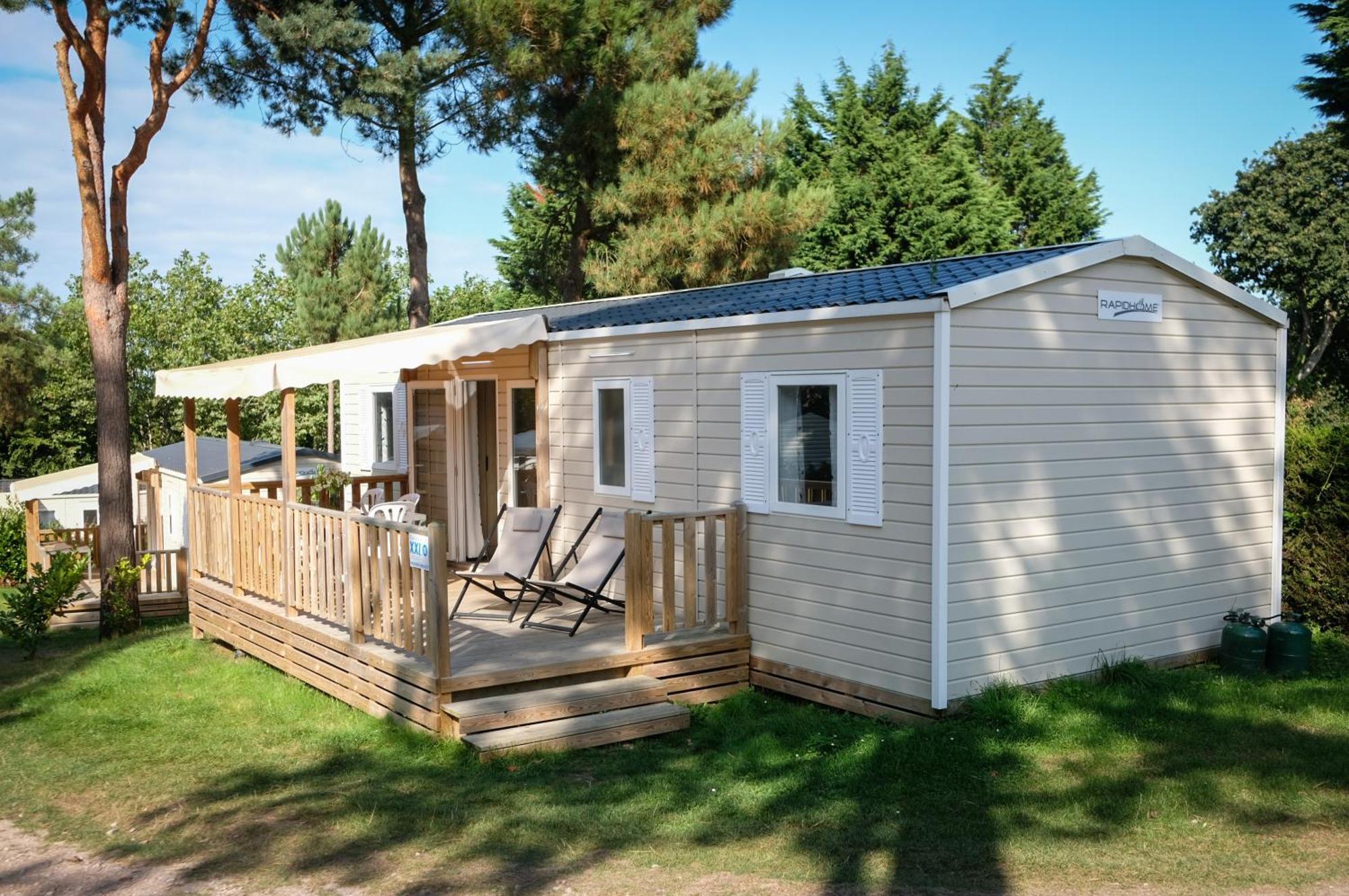 Mobil Home Xxl 4 Chambres - Camping A L'Ombre Des Tilleuls Peyrouse Buitenkant foto